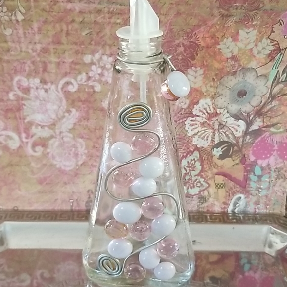 Repurposed Vintage Olive Oil Salad Dressing Bottle Hand Crafted - Picture 10 of 15